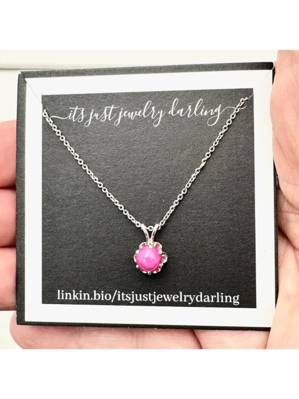 Vintage 14K Gold Pink Star Sapphire Necklace Pendant 17" Unique Rare - Picture 5 of 5
